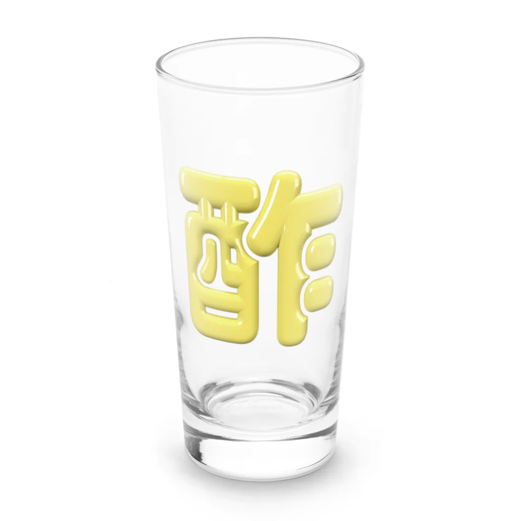 DESTROY MEの酢 Long Sized Water Glass :front