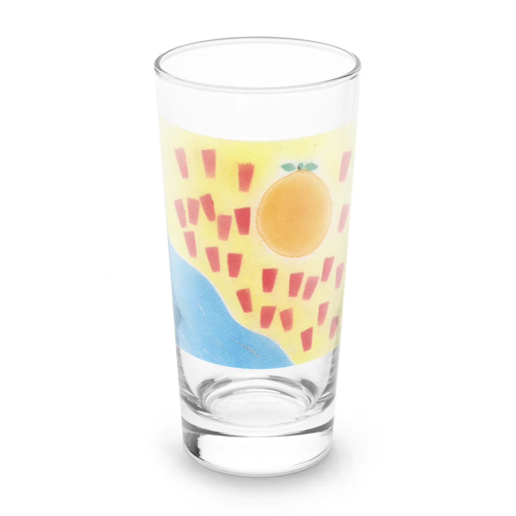 my pastel（いしはら　まさこ）の田舎の子供グッズ。 Long Sized Water Glass :front