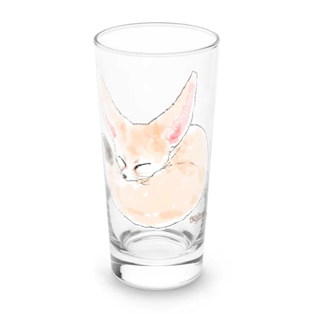 けだまふぁくとりーのおやすみフェネック Long Sized Water Glass :front