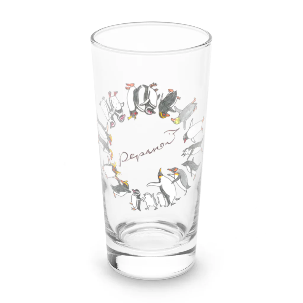 雑貨屋ペパロニのペンギン　全員集合　ペパロニオリジナル Long Sized Water Glass :front