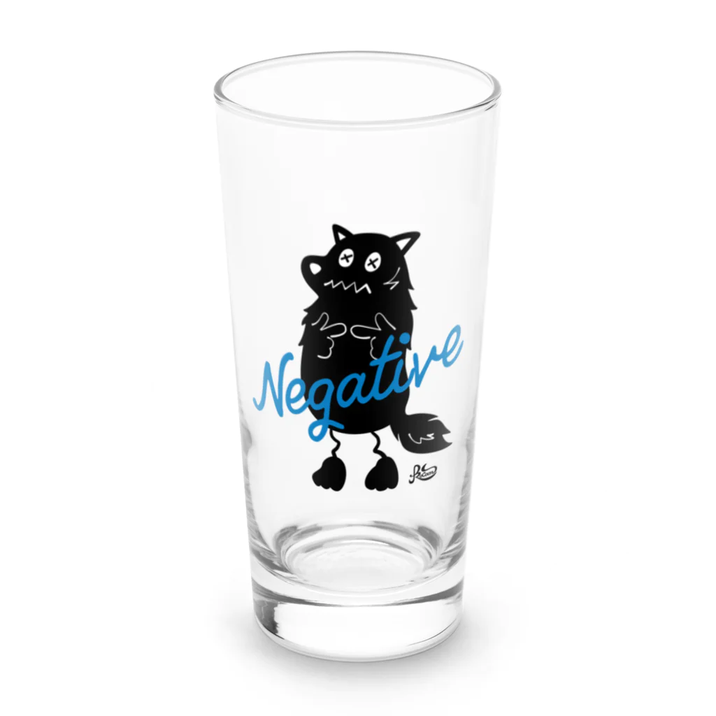 kocoon（コクーン）のネガティブ犬 Long Sized Water Glass :front