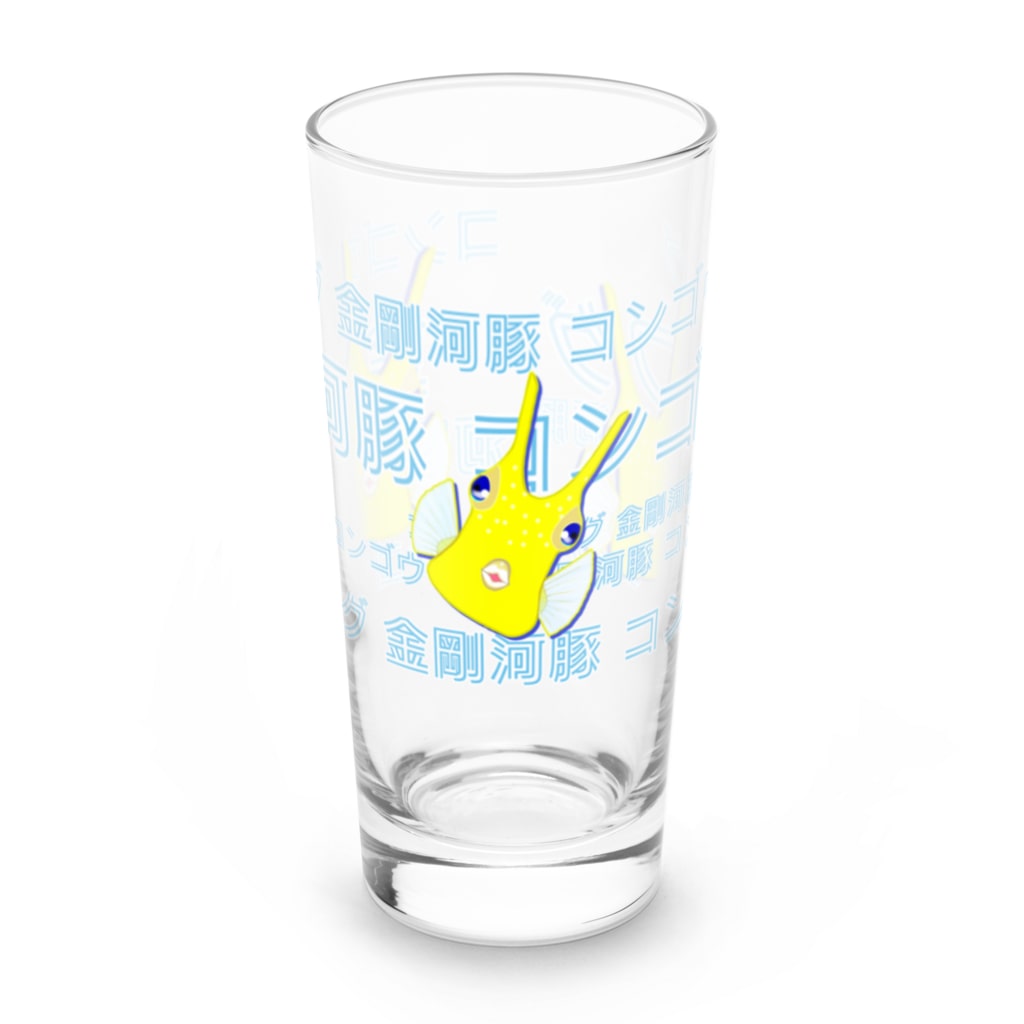 LalaHangeulのコンゴウフグ　トリオ Long Sized Water Glass :front