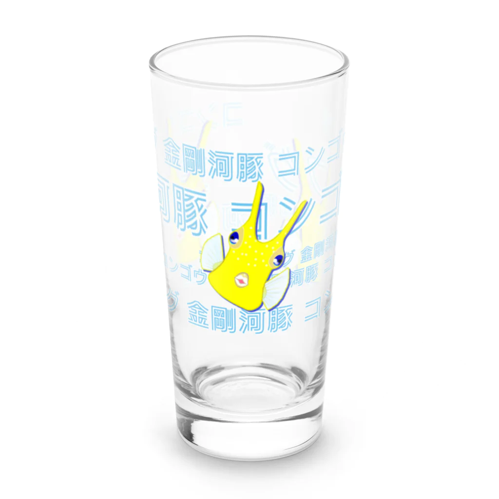 LalaHangeulのコンゴウフグ　トリオ Long Sized Water Glass :front