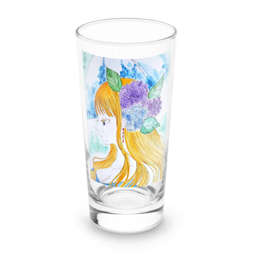 中西屋(歯車)のアジサイ乙女 Long Sized Water Glass :front