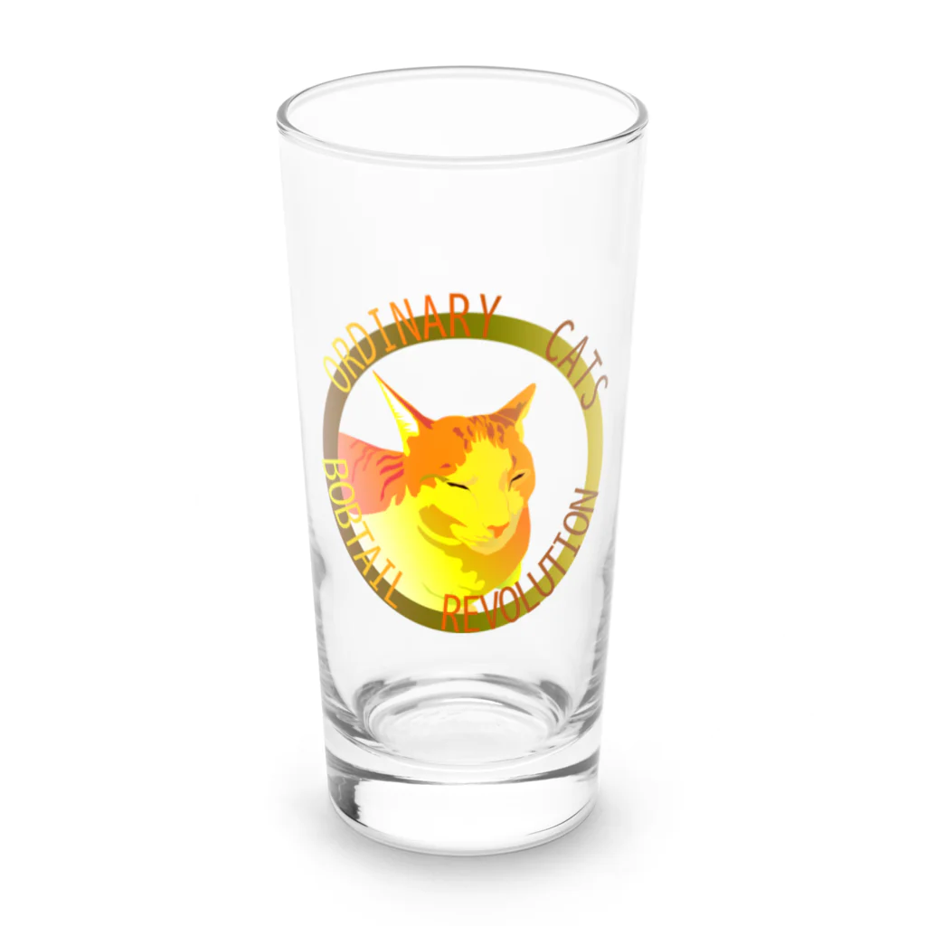 『NG （Niche・Gate）』ニッチゲート-- IN SUZURIのOrdinary Cats05h.t. (秋) Long Sized Water Glass :front