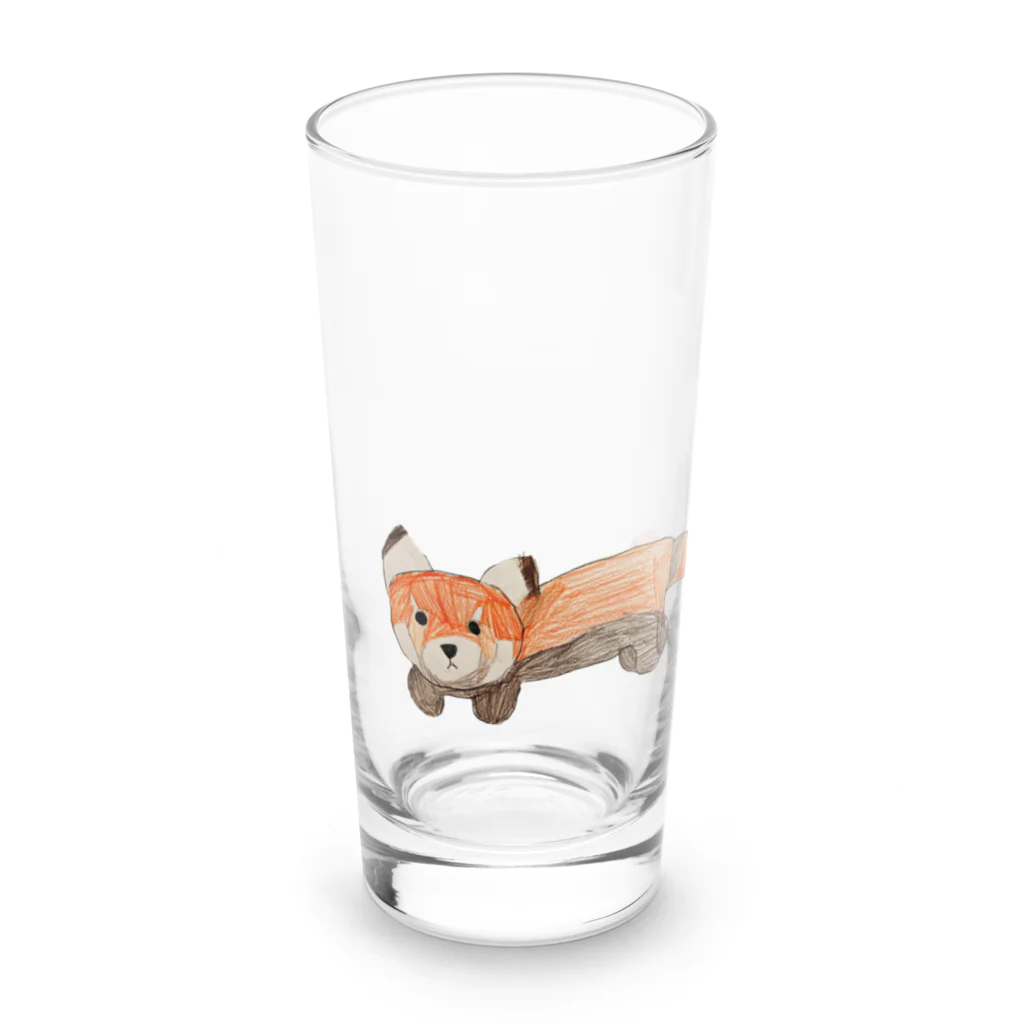 稲藁商店の小熊貓＜レッサーパンダ＞ Long Sized Water Glass :front