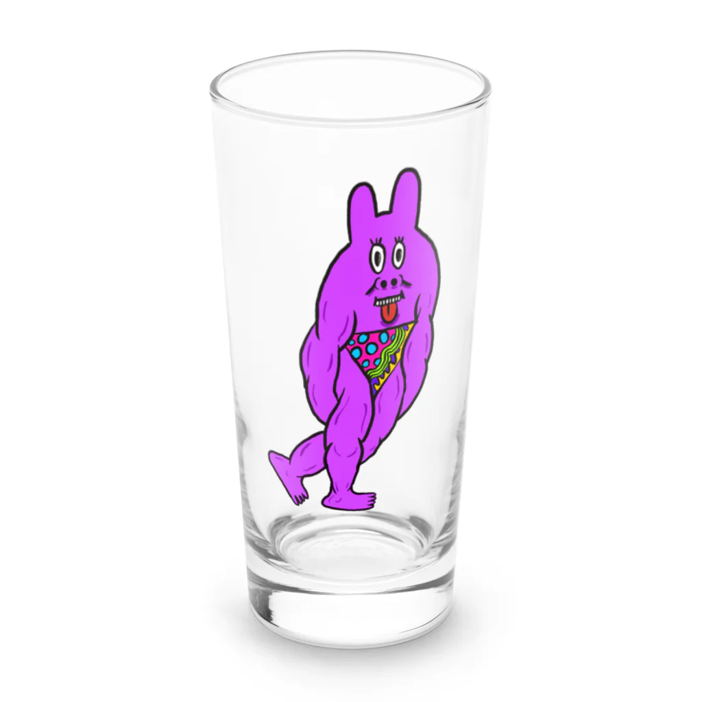 はるやんのピンク細マッチョくん Long Sized Water Glass :front