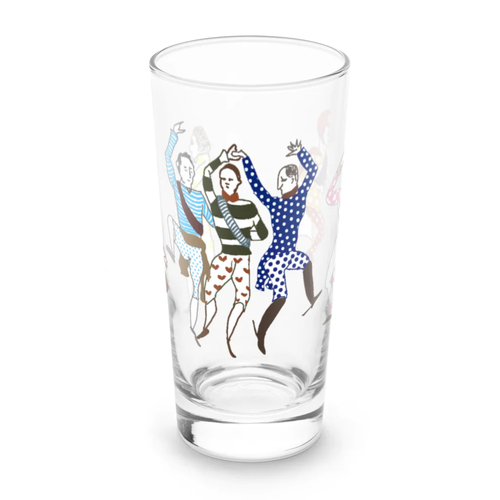 sagarooの会議は踊る 集合 Long Sized Water Glass :front