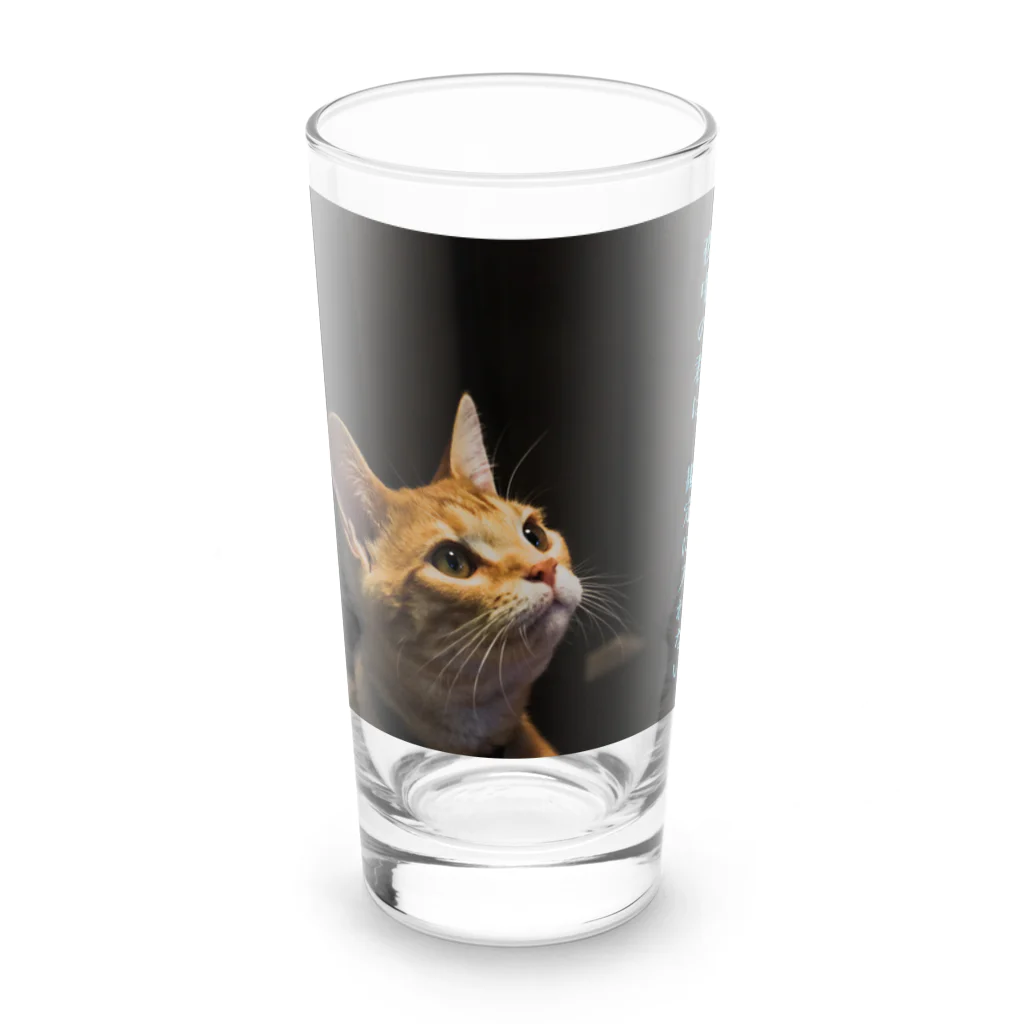 蛍石の夜中の君は　勘定に入れない Long Sized Water Glass :front