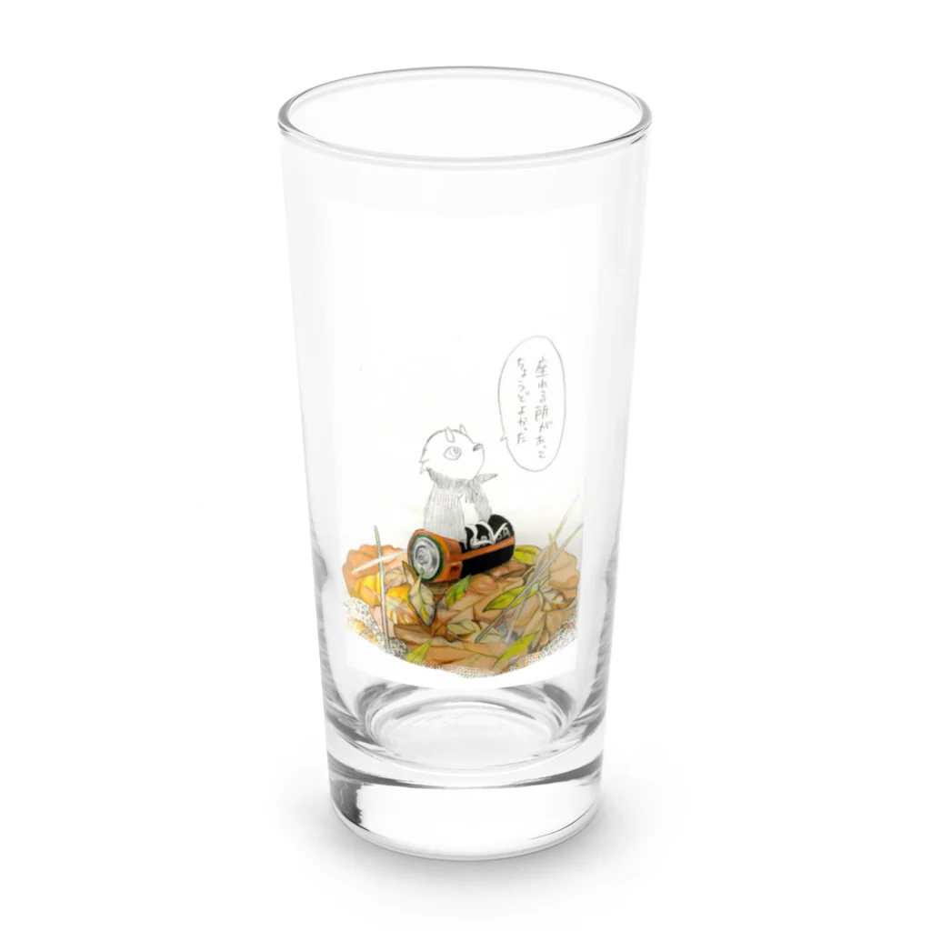 オサヤマの絵筆のシカマルの冒険譚【休憩編】 Long Sized Water Glass :front