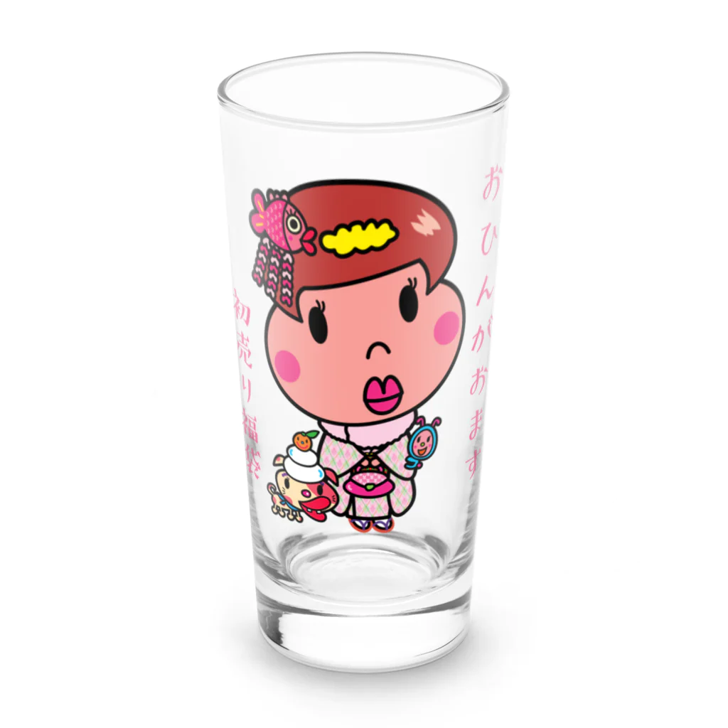 ドレメヒロコのおひんちゃん Long Sized Water Glass :front