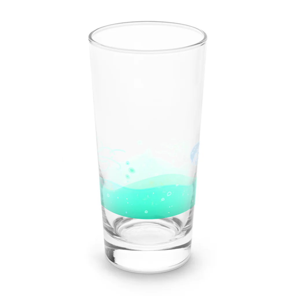 そのへんの黒猫の海の海月 Long Sized Water Glass :front