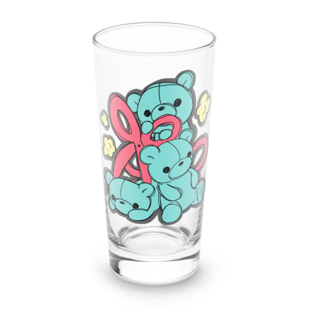 みゃい🧸🐾のはさみくみゃ３ Long Sized Water Glass :front