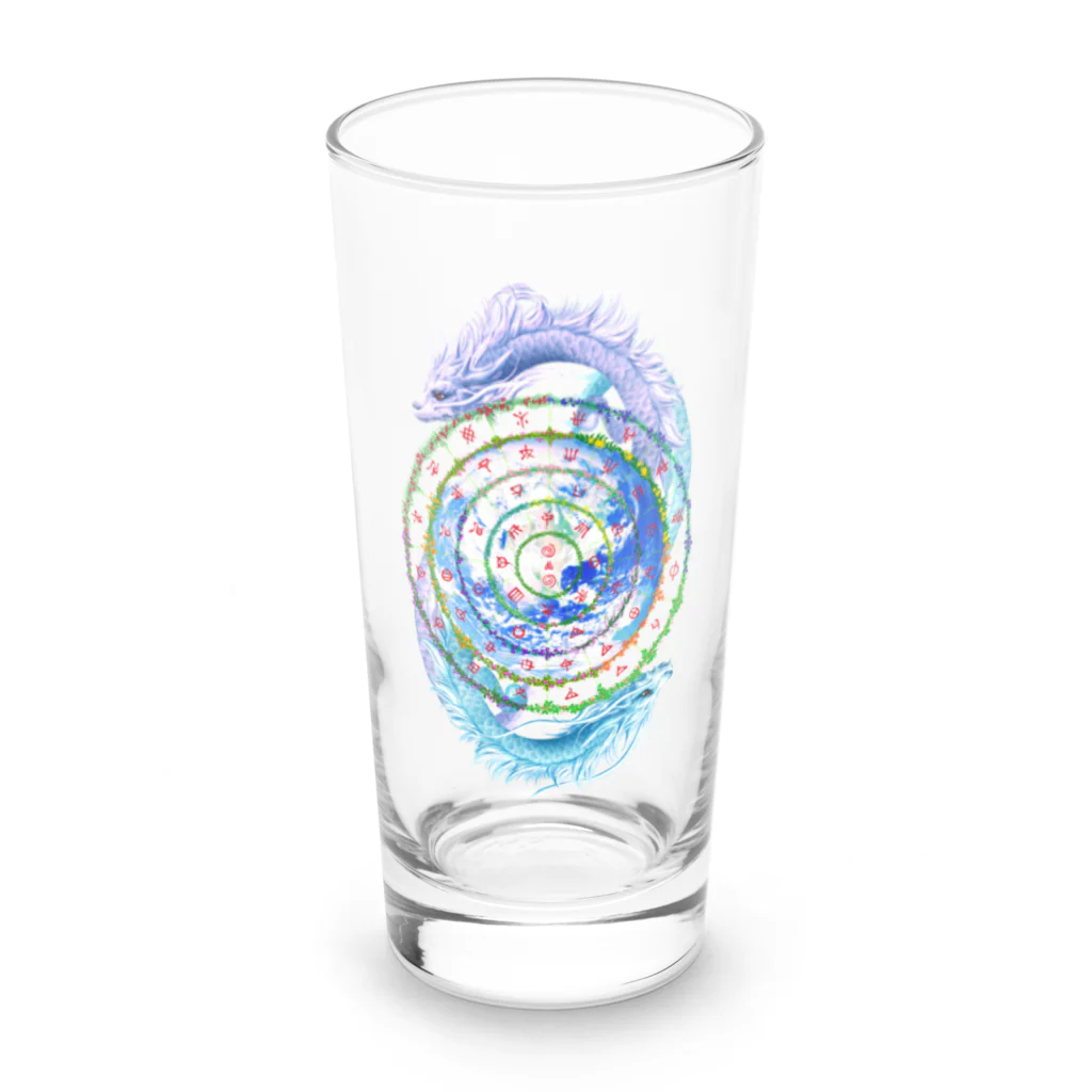 言霊ヒーリング協会®のフトマニ双龍 Long Sized Water Glass :front