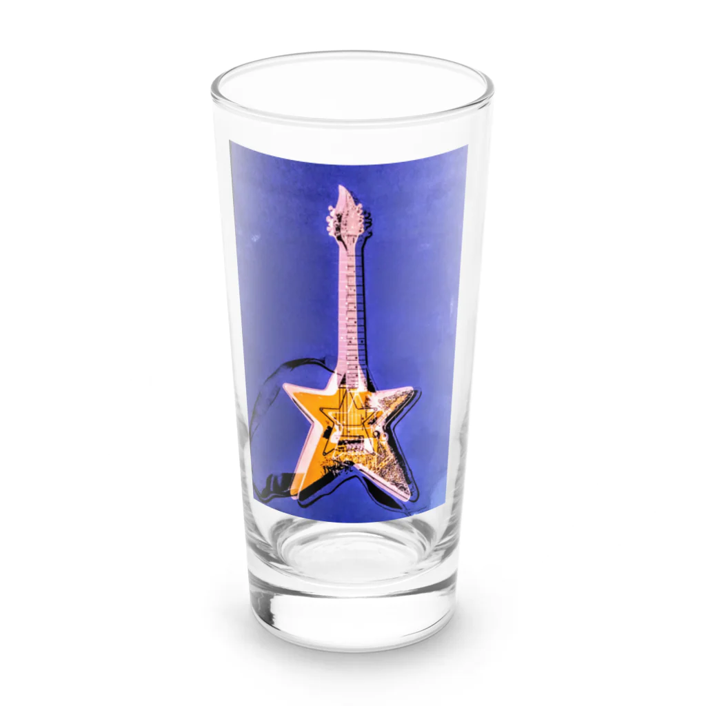 Rock★Star Guitar School 公式Goodsのアンディ・星ギター・ウォーホール Long Sized Water Glass :front