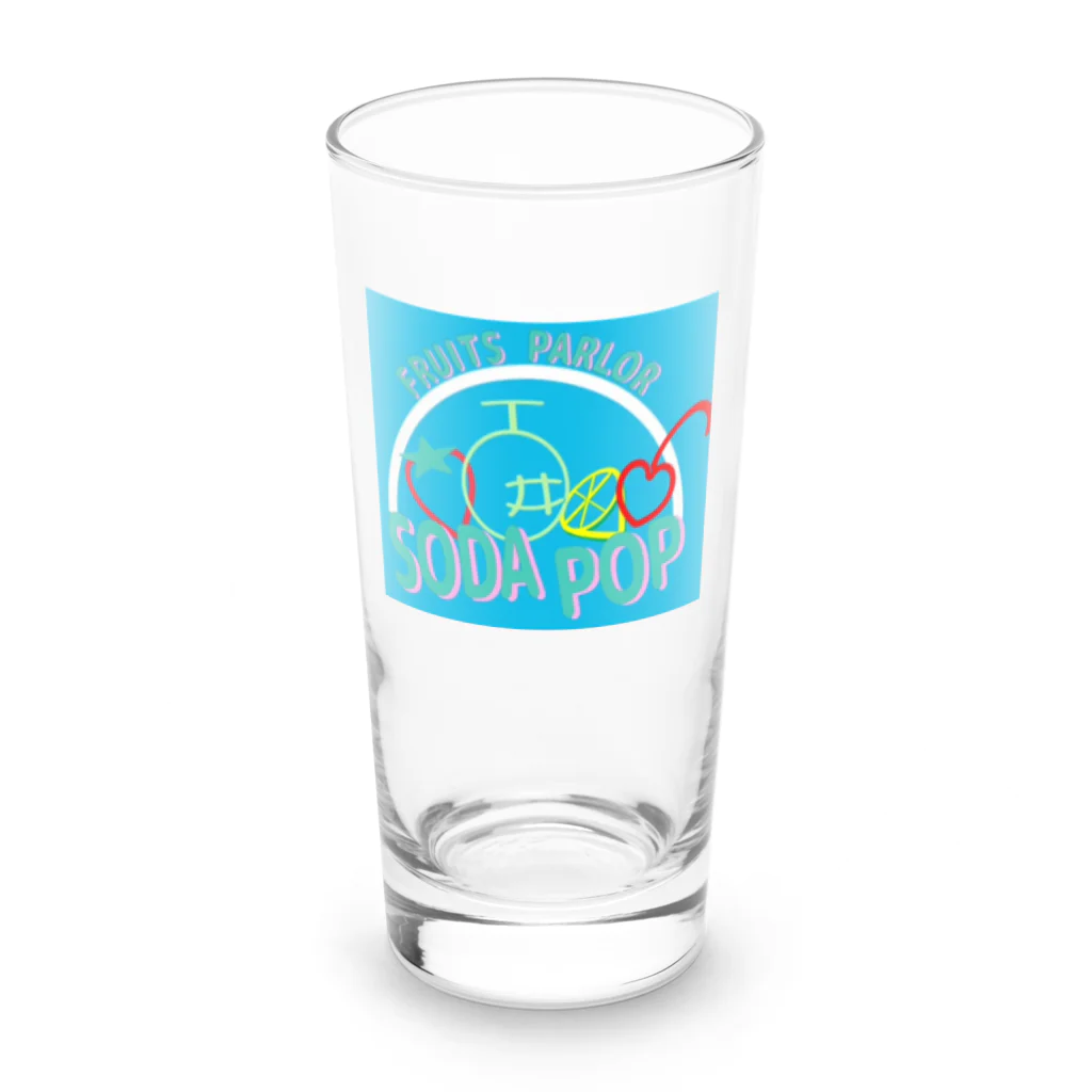 ラムネ屋のソーダポップ Long Sized Water Glass :front