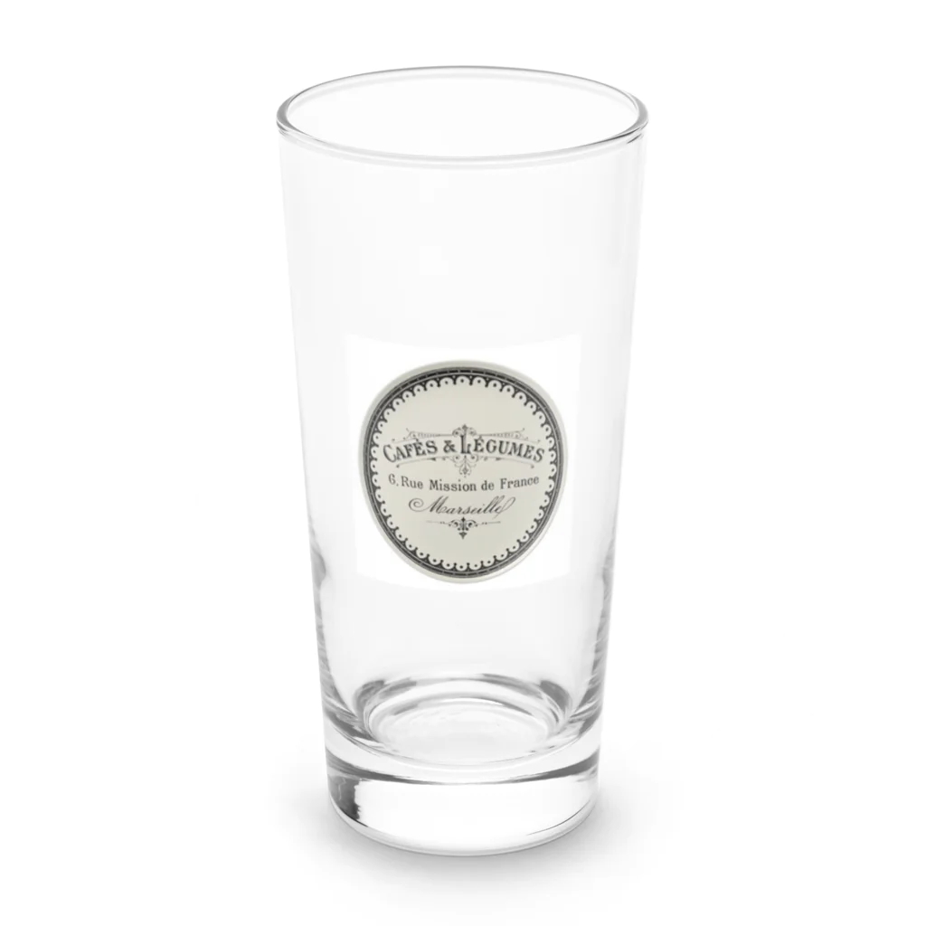 YS VINTAGE WORKSのフランス・マルセイユ CAFE Marseille  Long Sized Water Glass :front