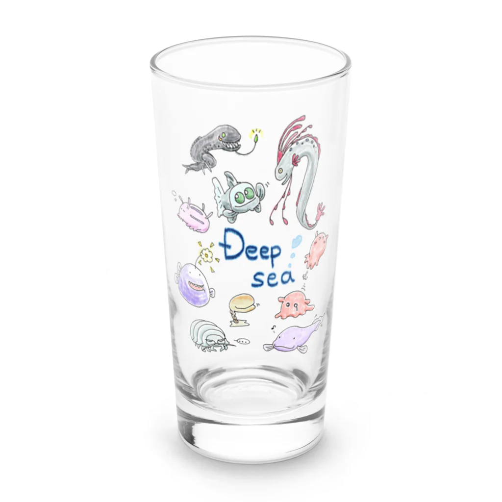 ぺんぎん丸の潜って探そうDEEP SEA Long Sized Water Glass :front