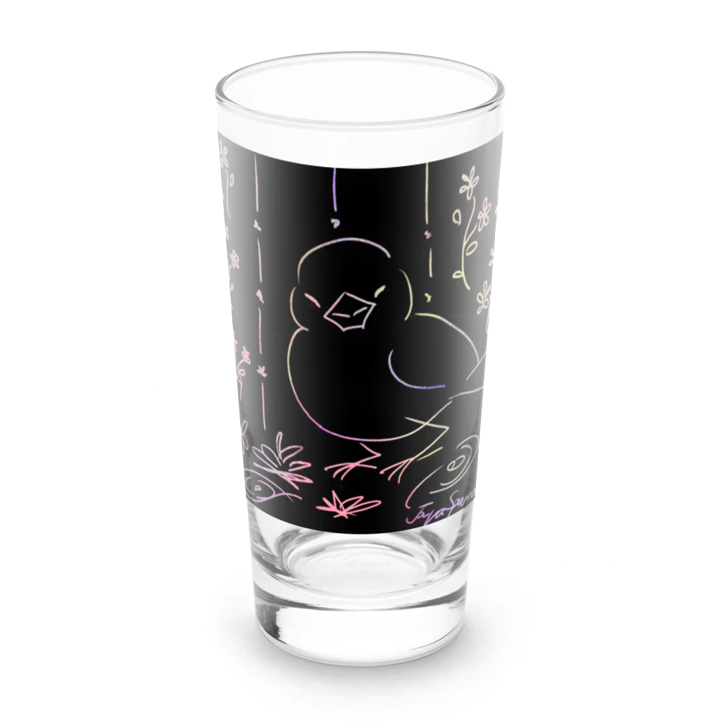 Lily bird（リリーバード）の文鳥スクラッチ Long Sized Water Glass :front