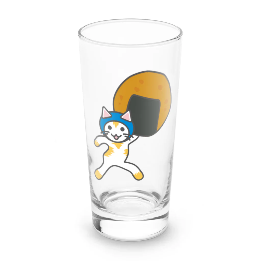 ヨープキャンが気になったのせんべいねこ Long Sized Water Glass :front