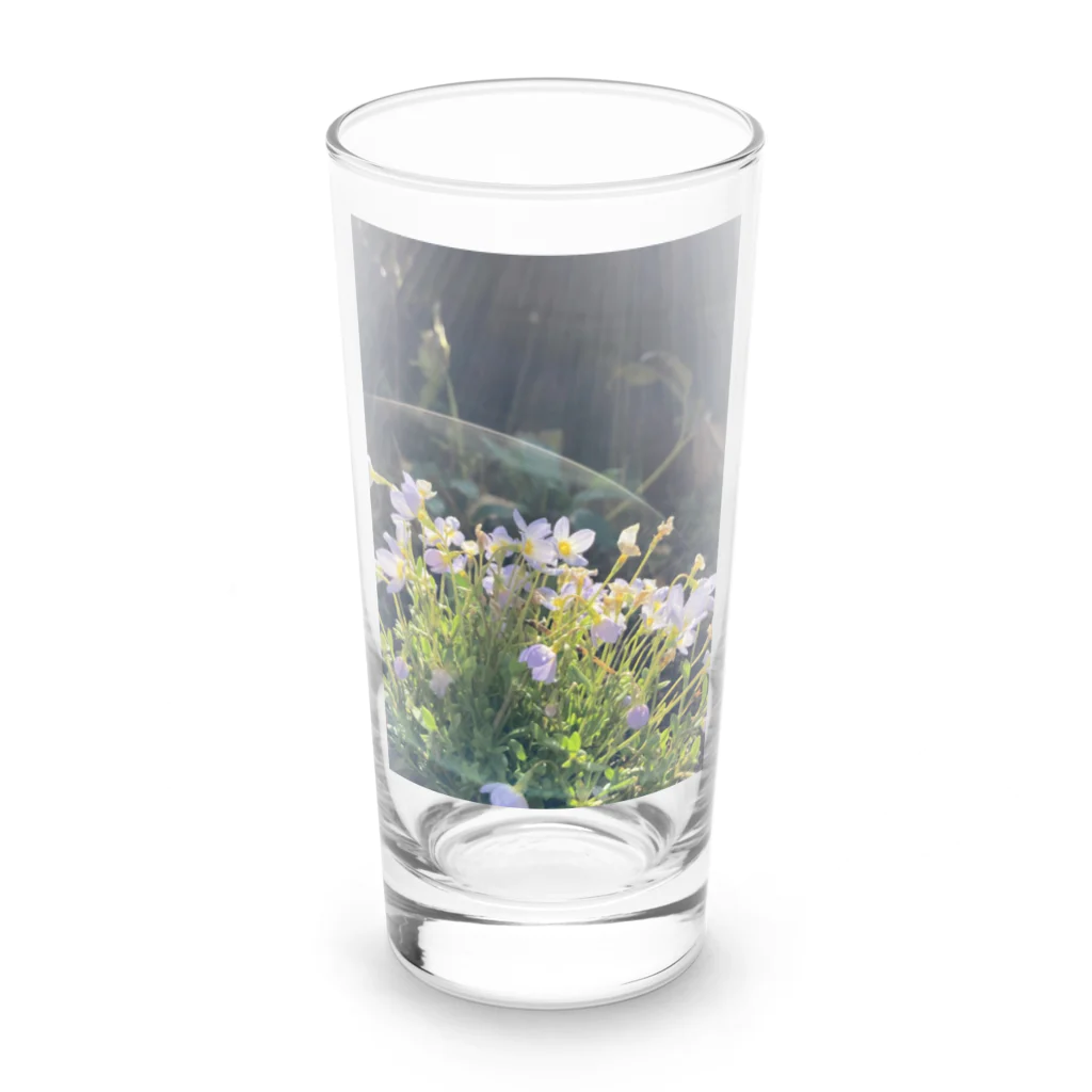 💖宇宙整体♪🌈♪こころからだチャンネル♪💖の植物のオーラ Long Sized Water Glass :front