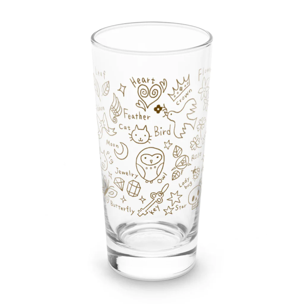 Made by Mitsukiのラッキーチャームをつめこんで Long Sized Water Glass :front