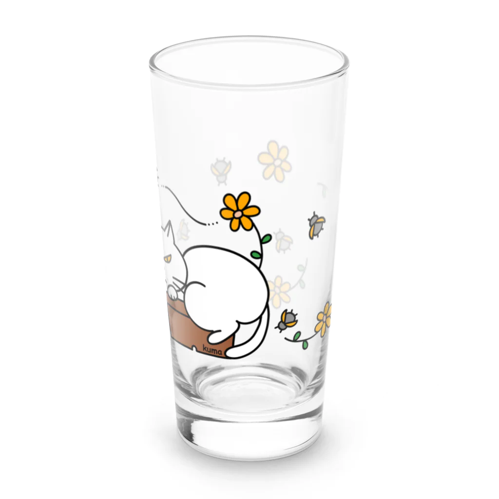 mkumakumaの植木にゃんこ１－２ Long Sized Water Glass :front