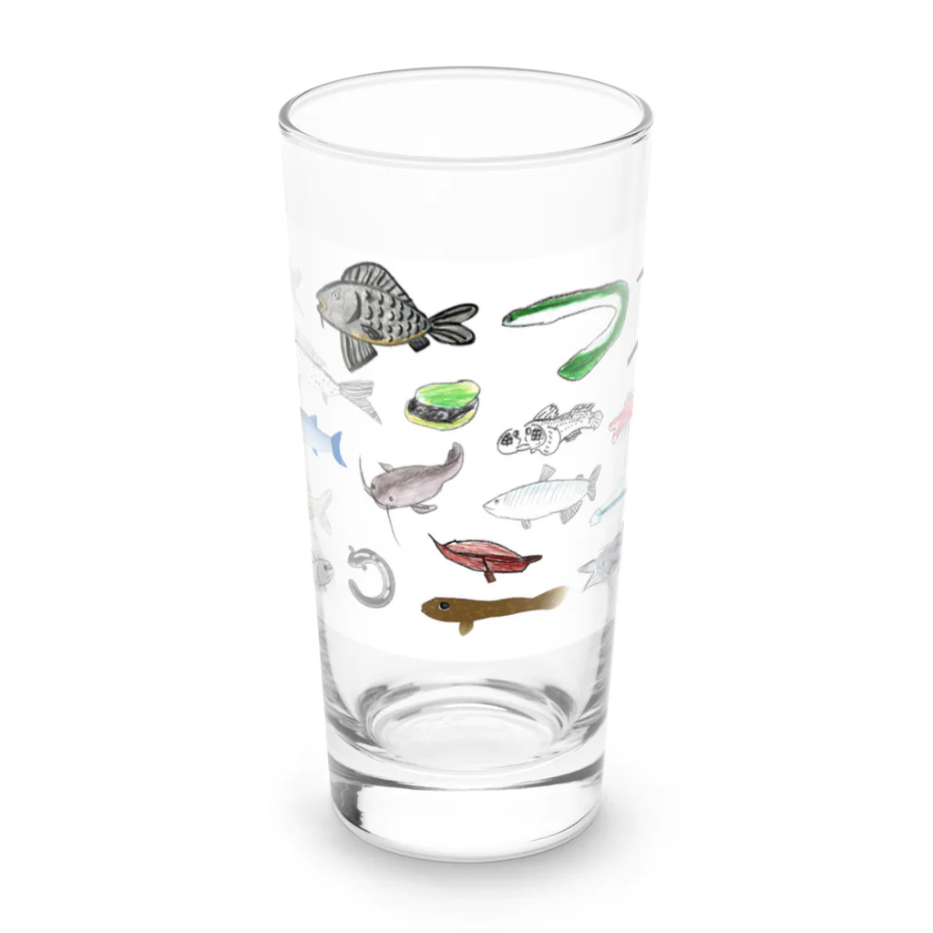 kasumigauraACのみんなで描いた霞ヶ浦の生き物 Long Sized Water Glass :front