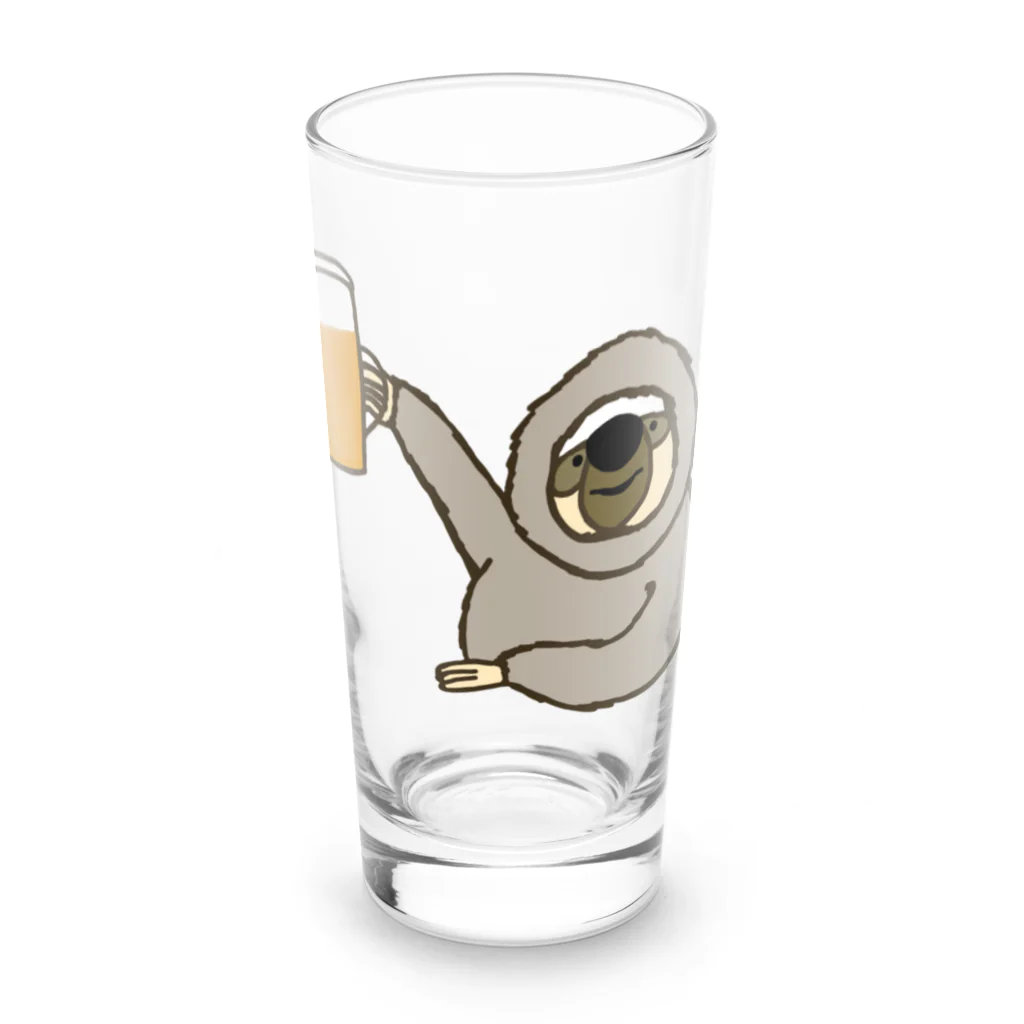 ＋Whimsyのなまけものビール Long Sized Water Glass :front