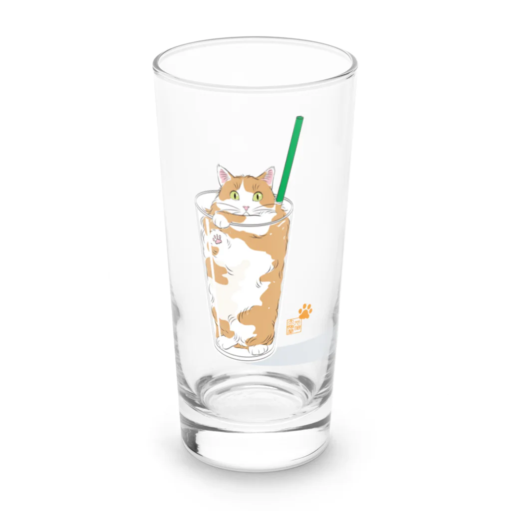 元祖ふとねこ堂の猫分補給 Long Sized Water Glass :front