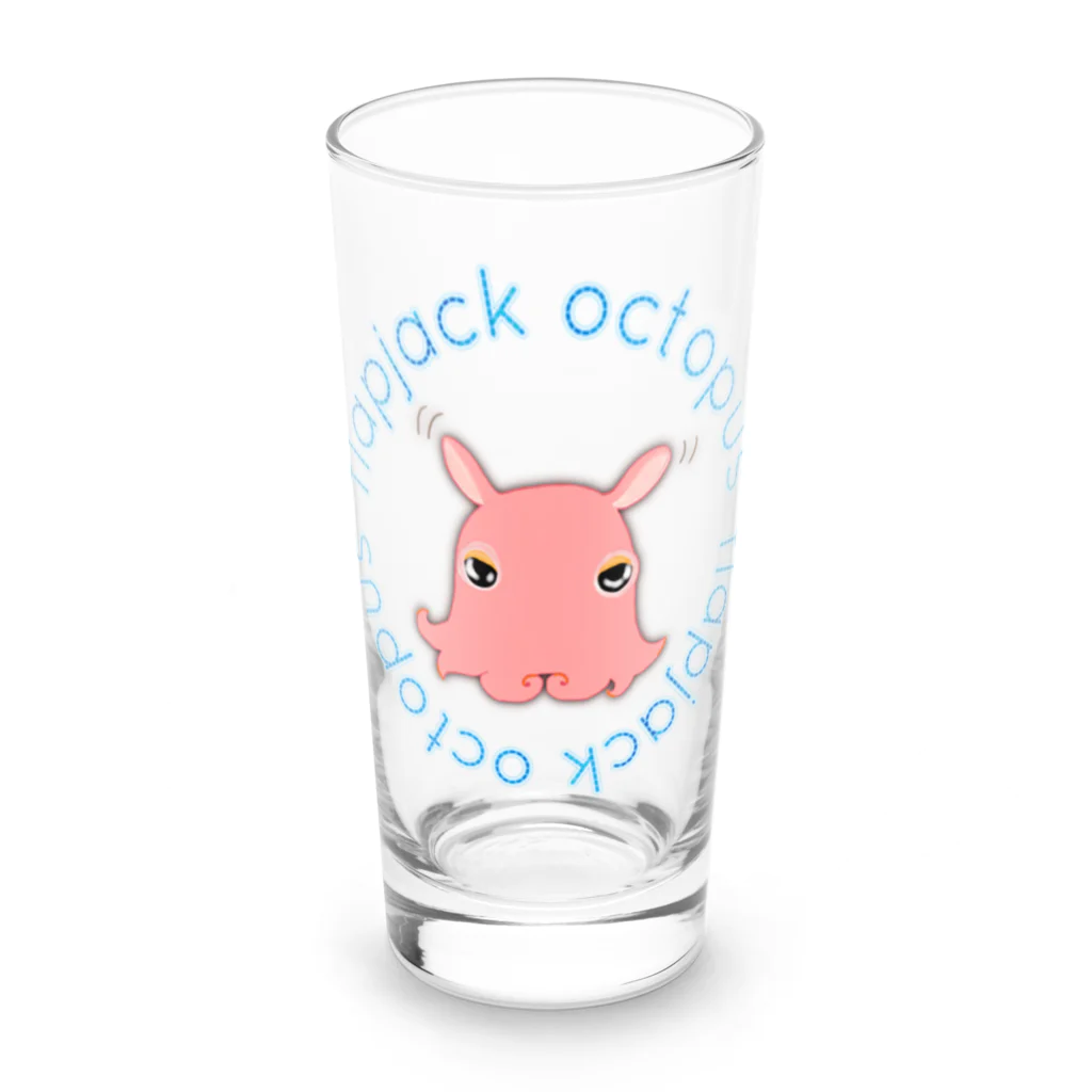 LalaHangeulのFlapjack Octopus(メンダコ) 英語バージョン Long Sized Water Glass :front