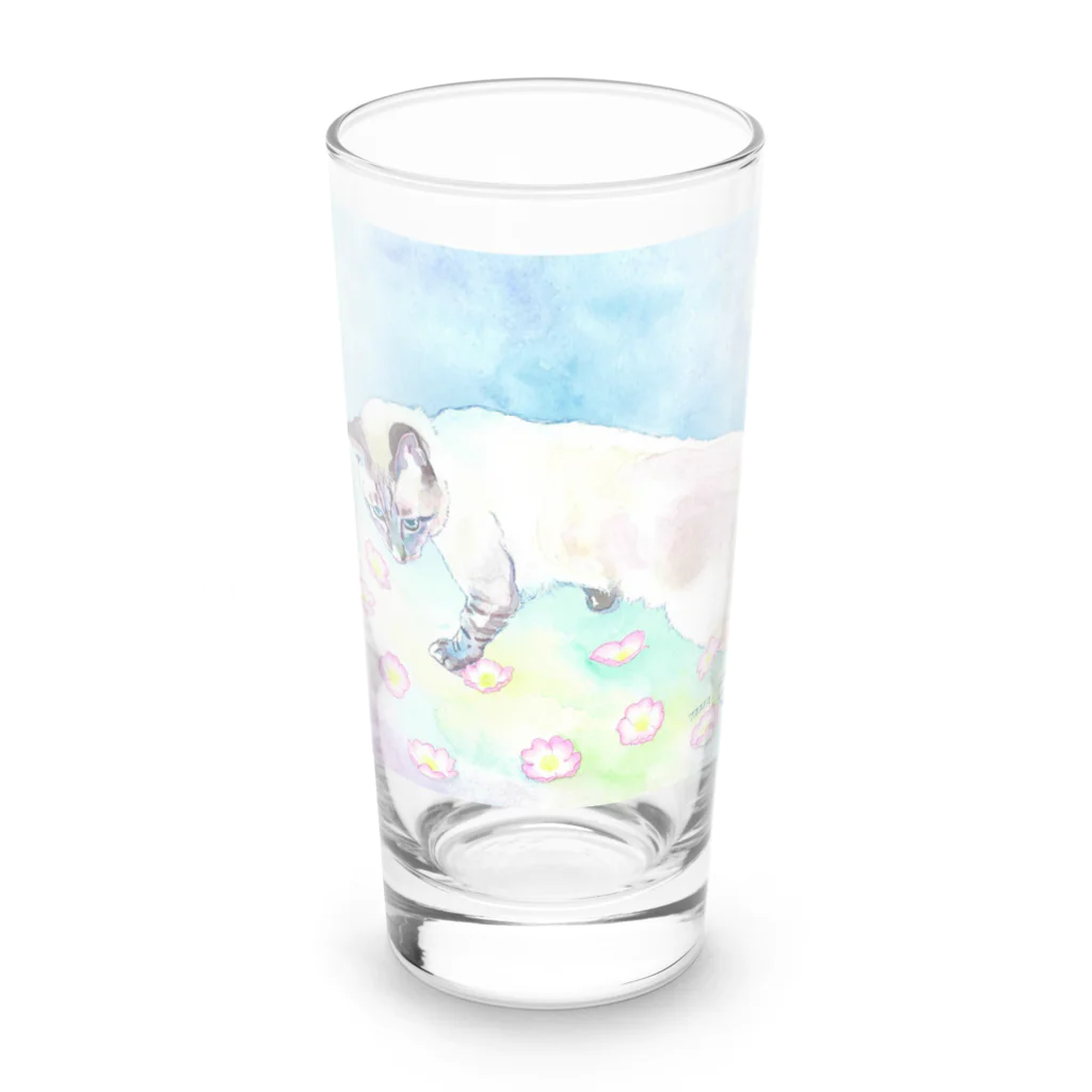 りとるたまの自由な心 Long Sized Water Glass :front