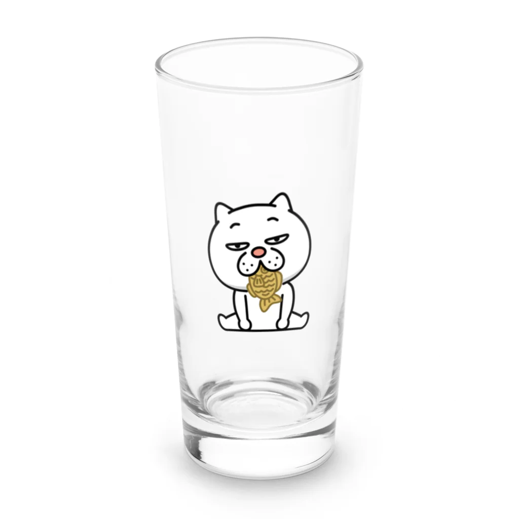 セイコウ スタンプのウザ～～い猫　タイ焼き Long Sized Water Glass :front