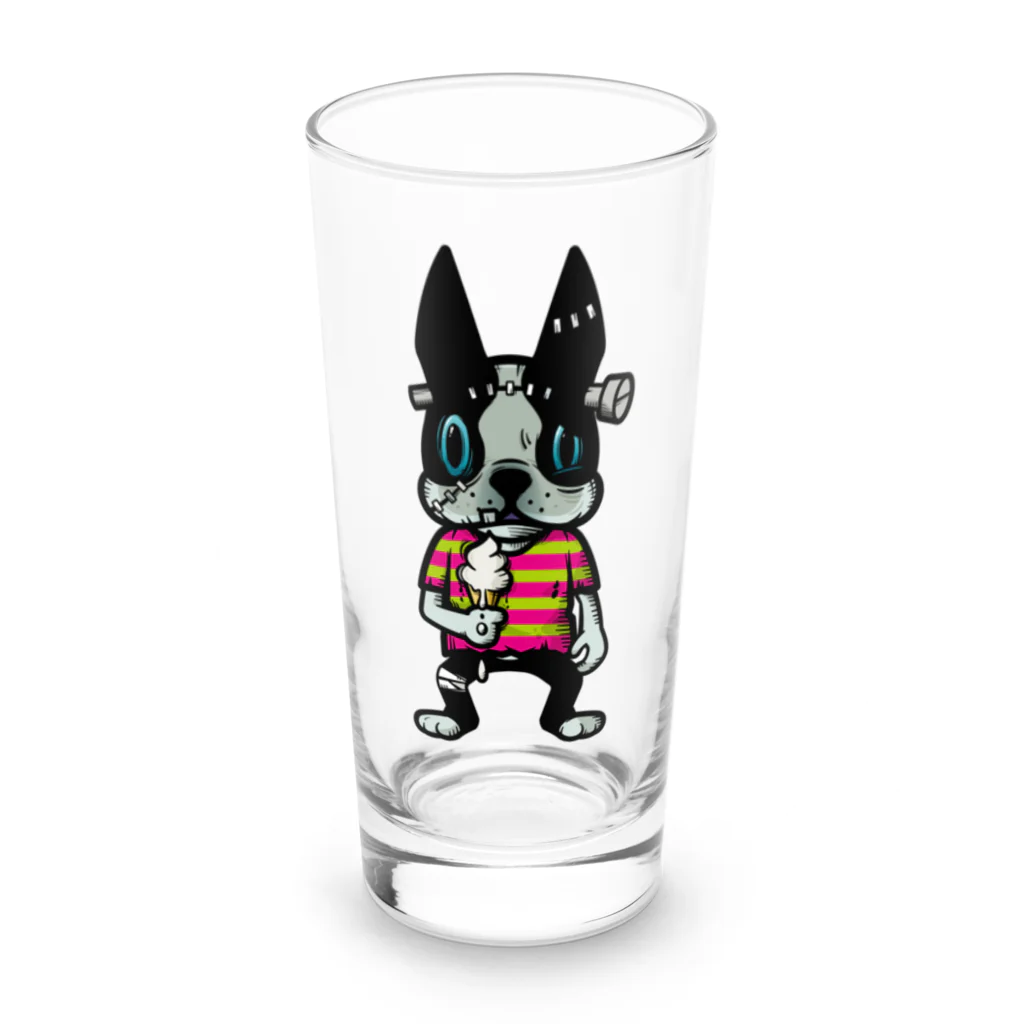 ぼすとんずのボストンテリア　ホラーシリーズ（フランケン） Long Sized Water Glass :front