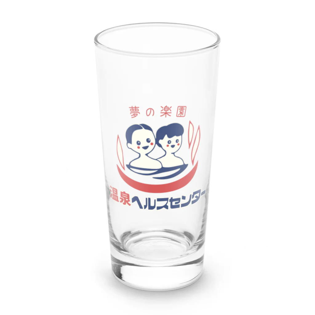 温泉グッズ@ブーさんとキリンの生活の【小】温泉ヘルスセンター Long Sized Water Glass :front