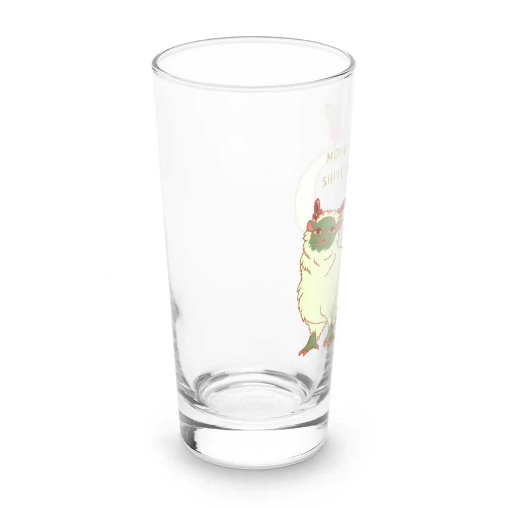 ぷらねっとガミュラのもふみドラゴン Long Sized Water Glass :left