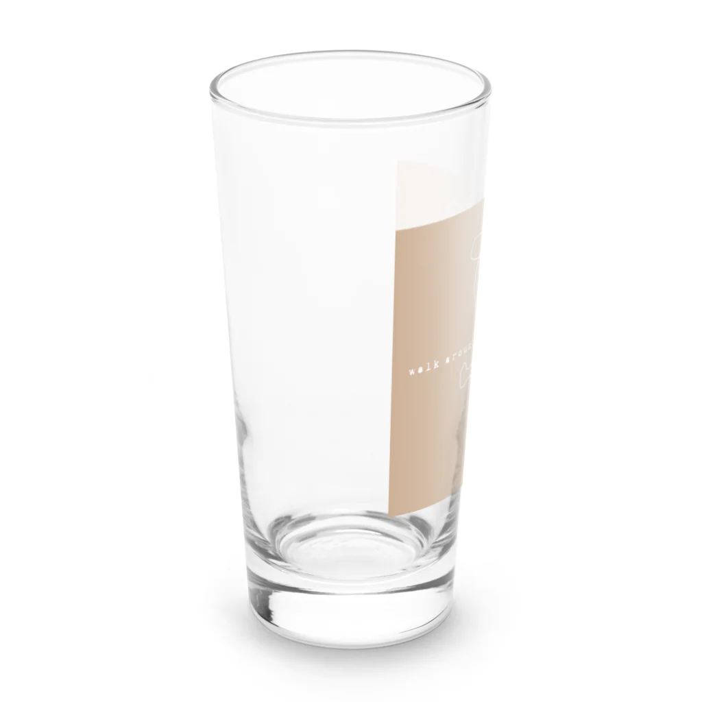 charlolのwalk around ベージュ Long Sized Water Glass :left