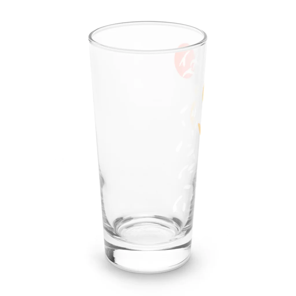 Siderunの館 B2の和デザインな烏(白) Long Sized Water Glass :left