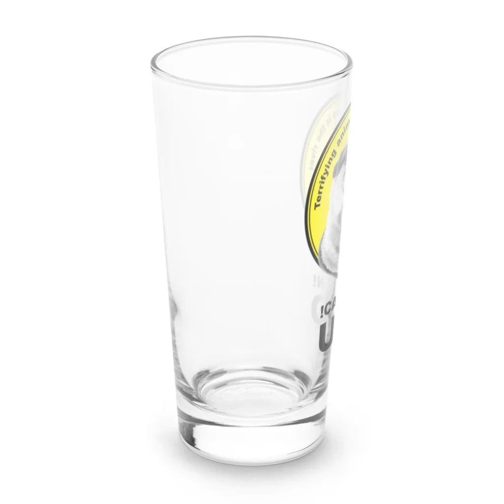 カワウソとフルーツの【背面柄】USO（黒文字） Long Sized Water Glass :left