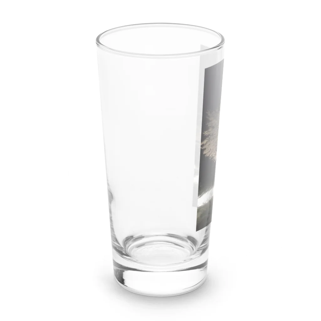 くーまの雪桜 Long Sized Water Glass :left