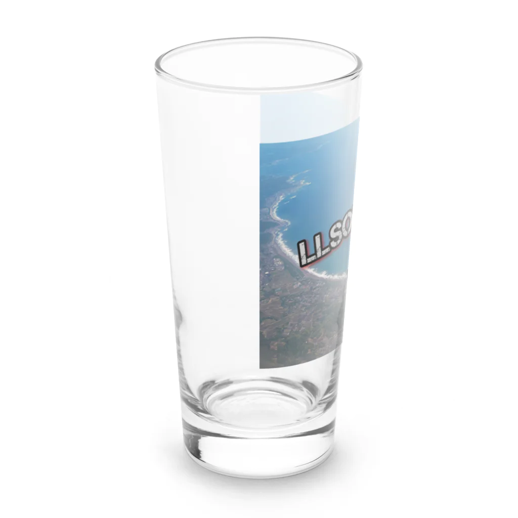 K&Kの上空からの景色(文字あり) Long Sized Water Glass :left