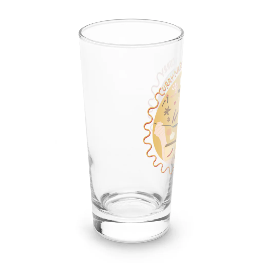 華麗なるスパイスカレー部のショップのcurry naru Tシャツ Long Sized Water Glass :left