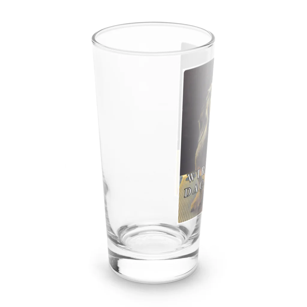 ドッグハウスベティのワイヤーダックスフンド Long Sized Water Glass :left