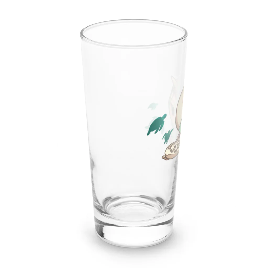 Now Floating...のうみがめ くん Long Sized Water Glass :left