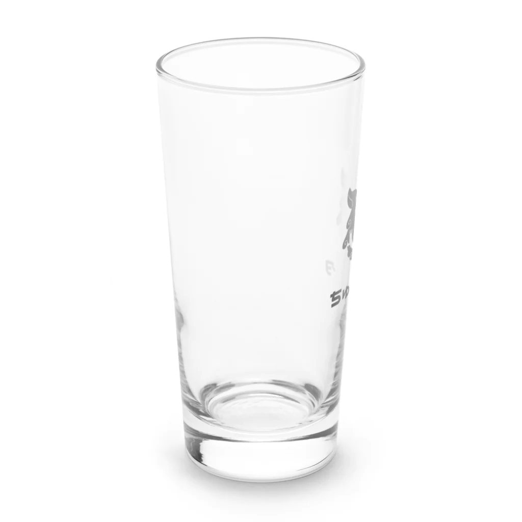 ちゅらデータのちゅらデータ（公式ロゴ_黒） Long Sized Water Glass :left