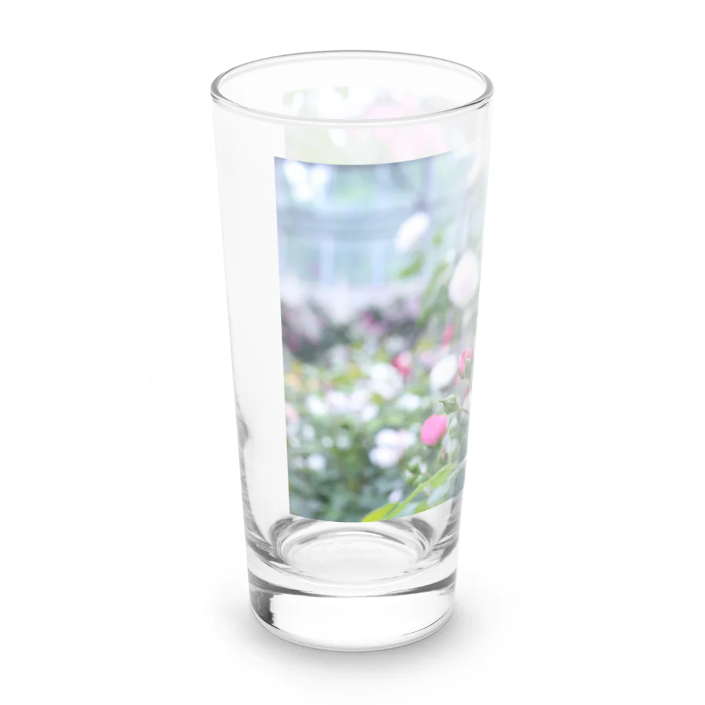 虚空の蔵雑貨店のピンクのバラ Long Sized Water Glass :left