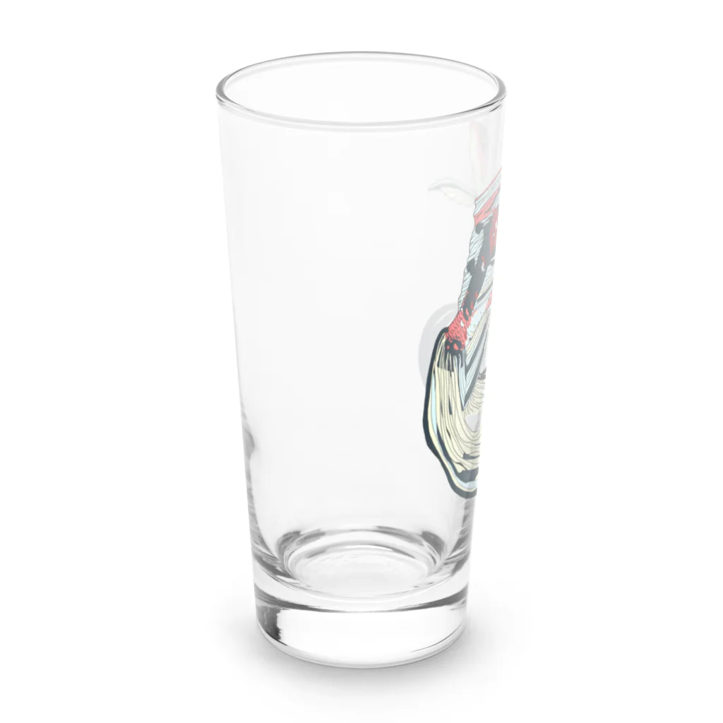 恒福水路の朱文金ロンググラス Long Sized Water Glass :left