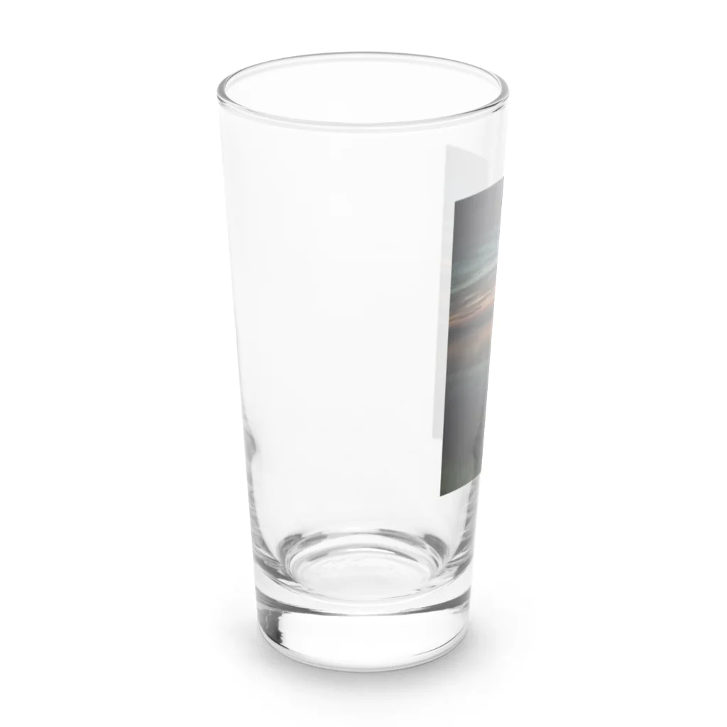 lostの暮れなずむ白鳥 Long Sized Water Glass :left