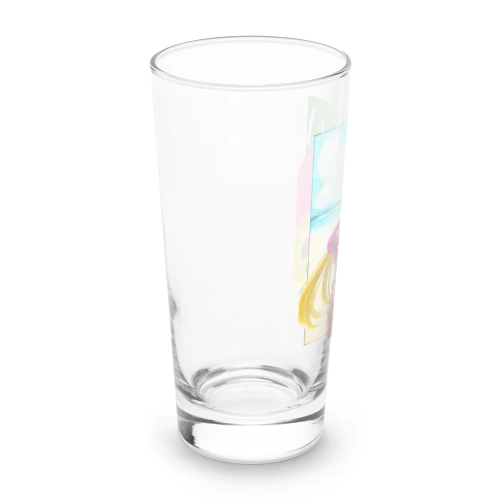 檸檬e楼のサマーバニーちゃん Long Sized Water Glass :left