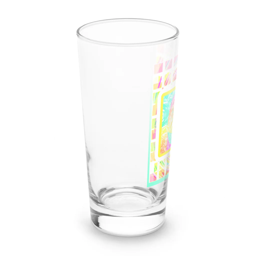 ✨🌈✨ユラクラカン🇯🇵 ✨🌈✨のハワイフローズンアイス Long Sized Water Glass :left